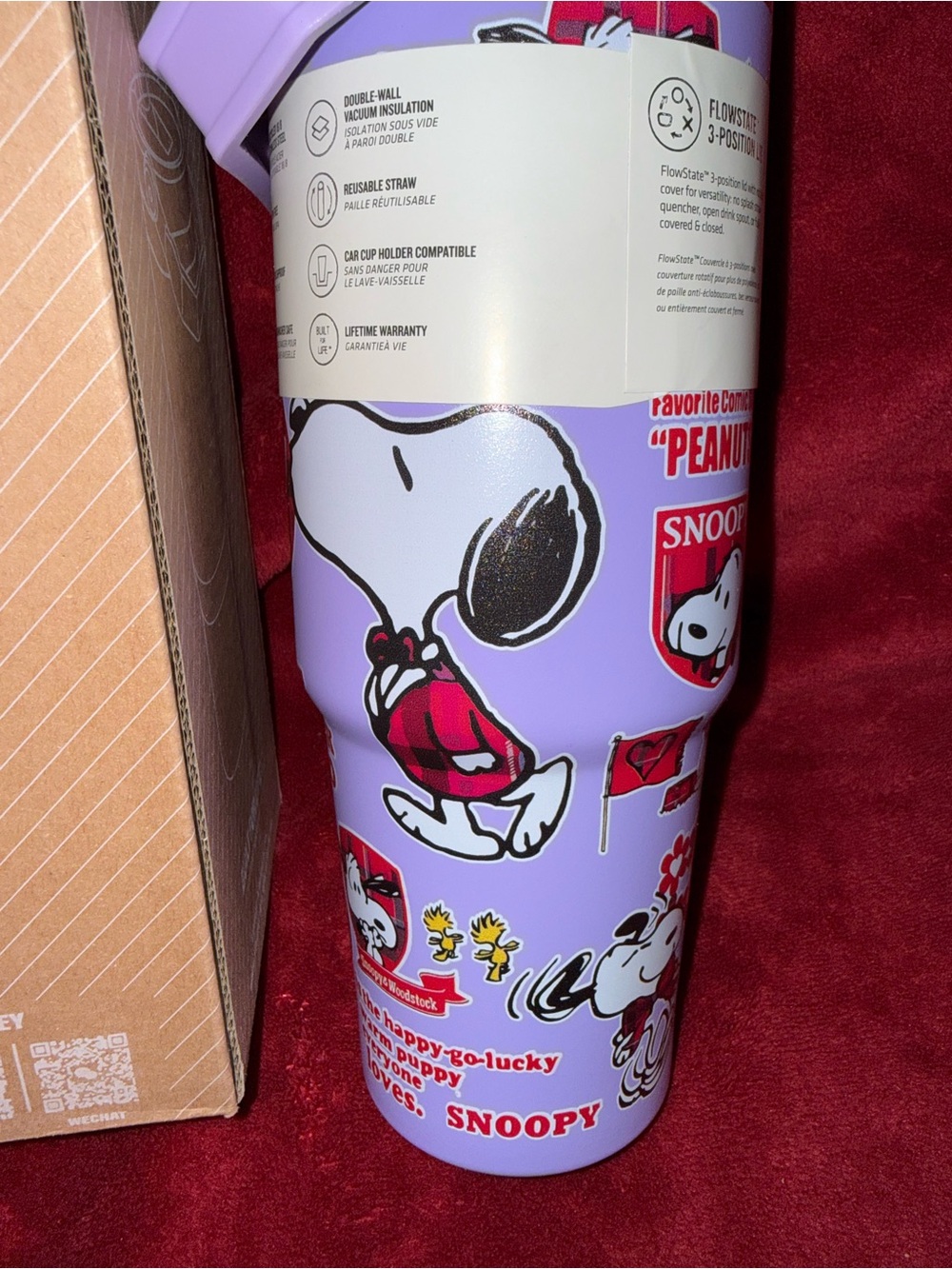 Stanley x Snoopy “Love” Quencher H2.0 30oz Tumbler- New